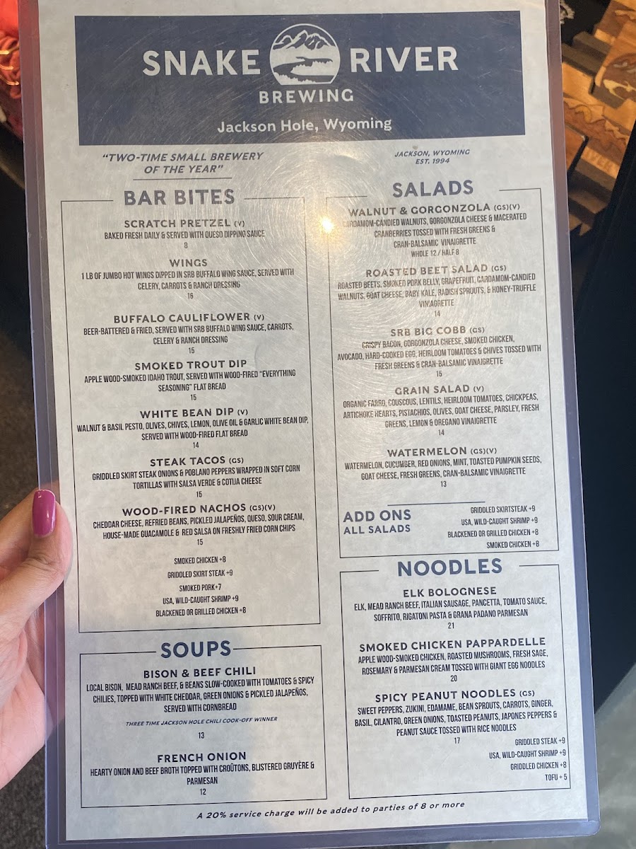 Menu Snake River Brewing-4