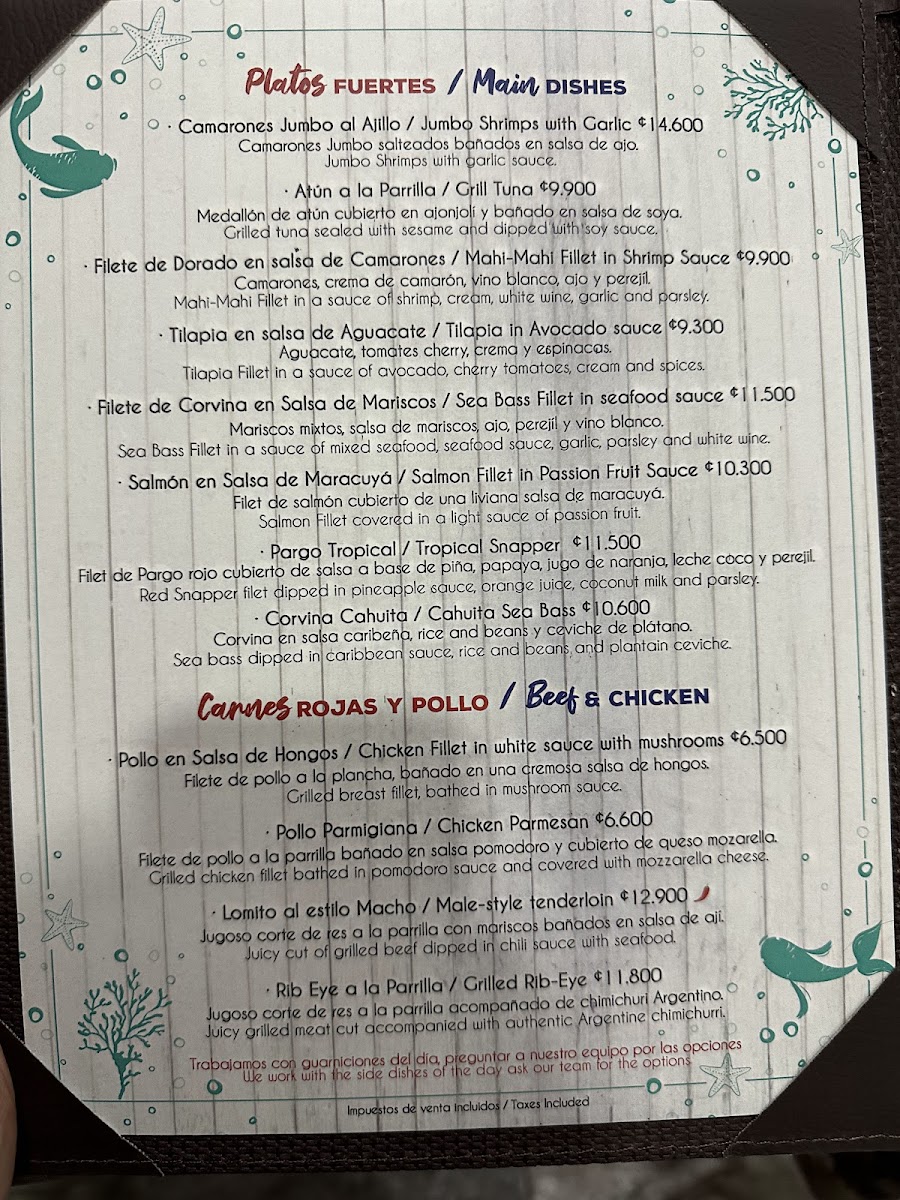 Menu Snappers House-10
