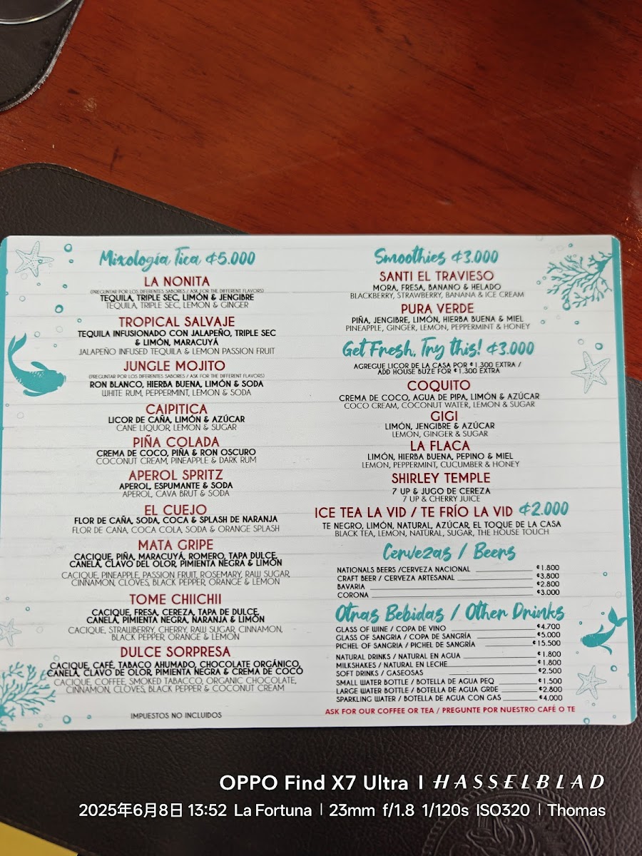 Menu Snappers House-3