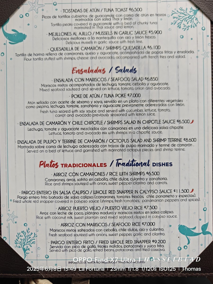Menu Snappers House-4
