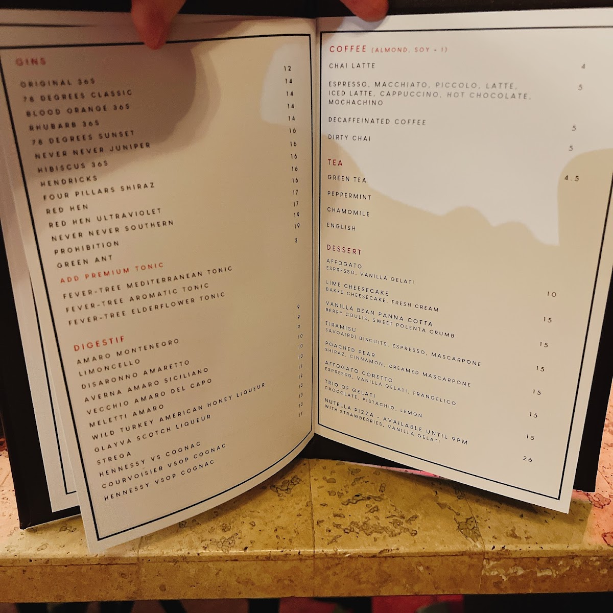 Menu Sneaky's Restaurant-7
