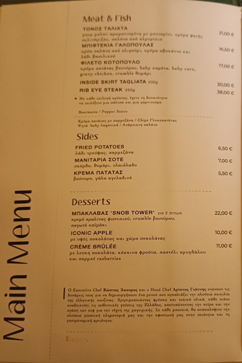 Menu Snob Athens Luxury Rooms & Espresso Gastro Bar-9