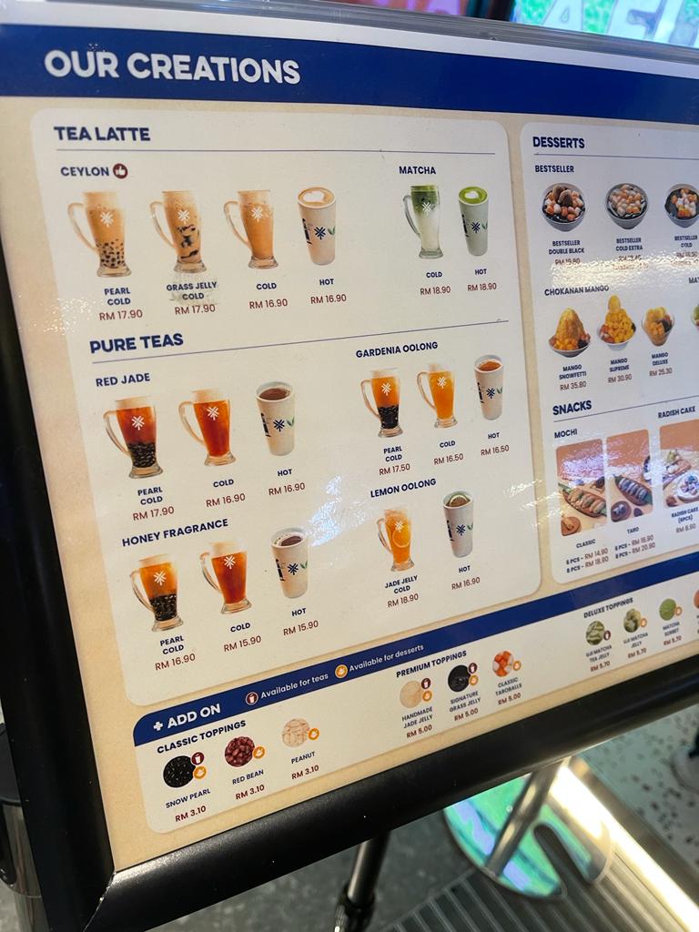 Menu Snowflake Tea House • Kuchai Lama-3