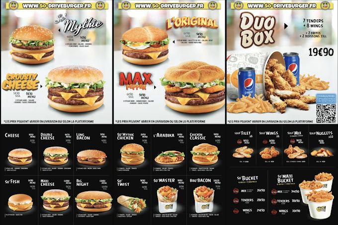 Menu So Drive Burger Valenciennes-4