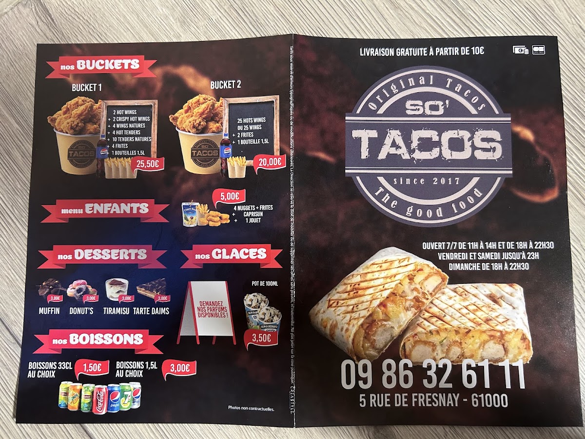 Menu So Tacos-1