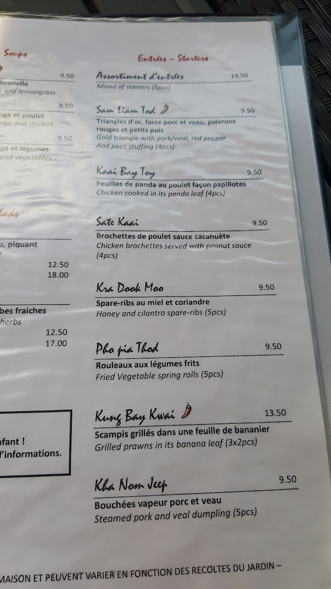 Menu So Thaï Restaurant-9