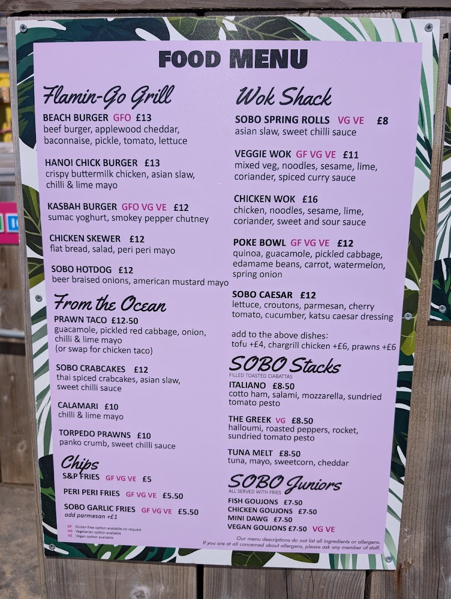 Menu Sobo Beach-5