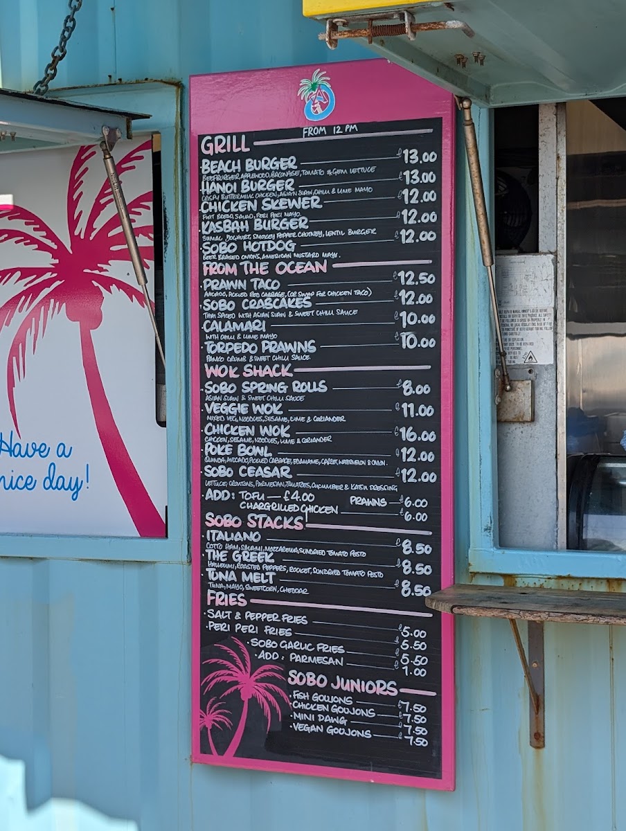 Menu Sobo Beach-7
