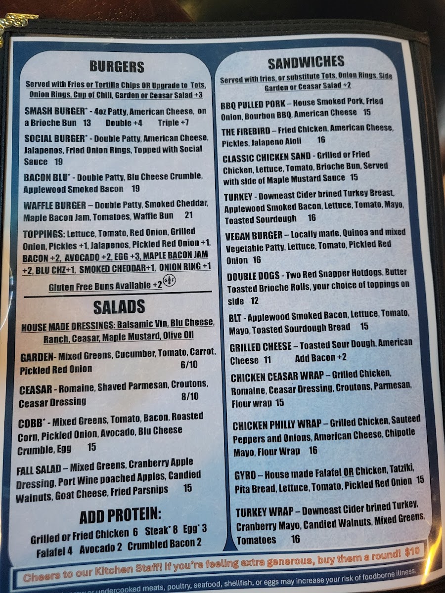 Menu Social Goose Restaurant & Bar-5