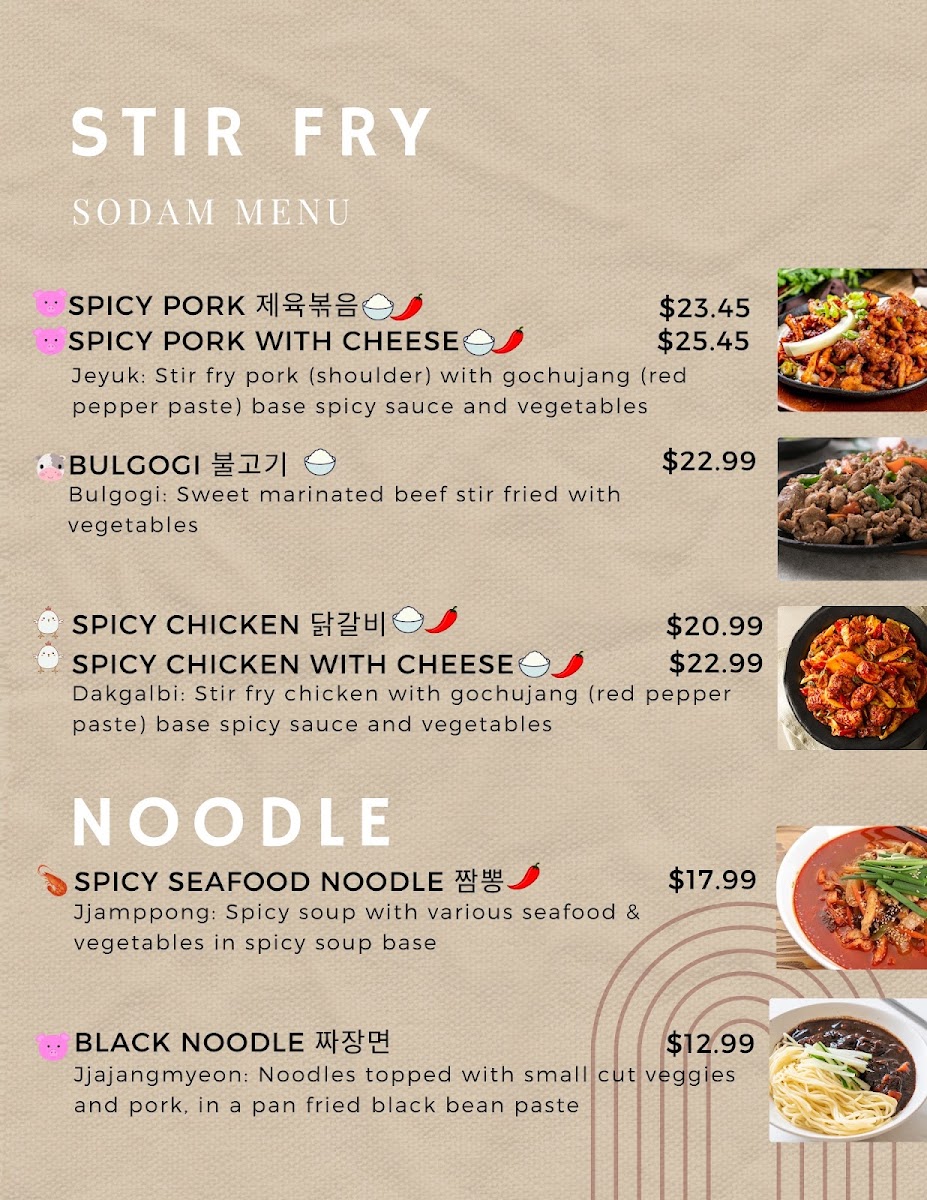 Menu Sodam Korea-2