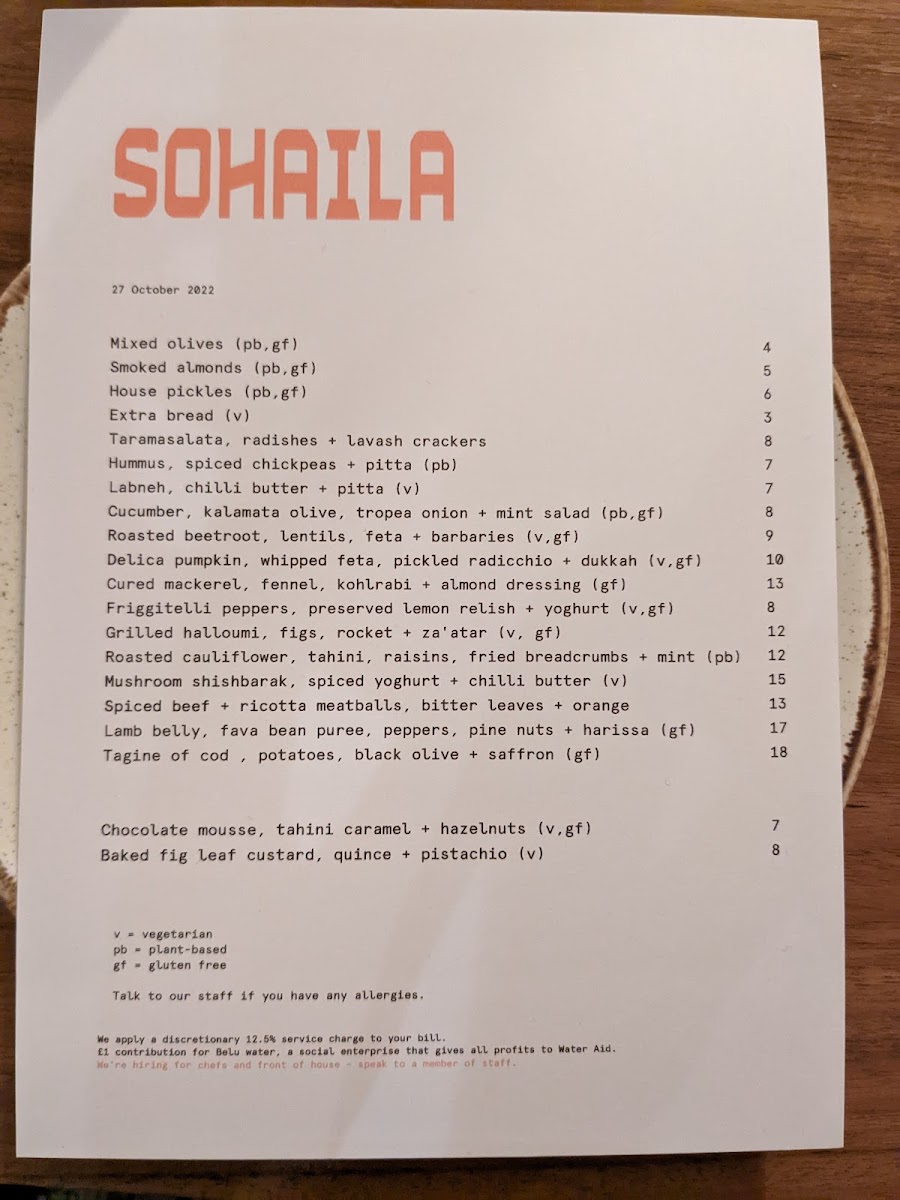 Menu Sohaila-2