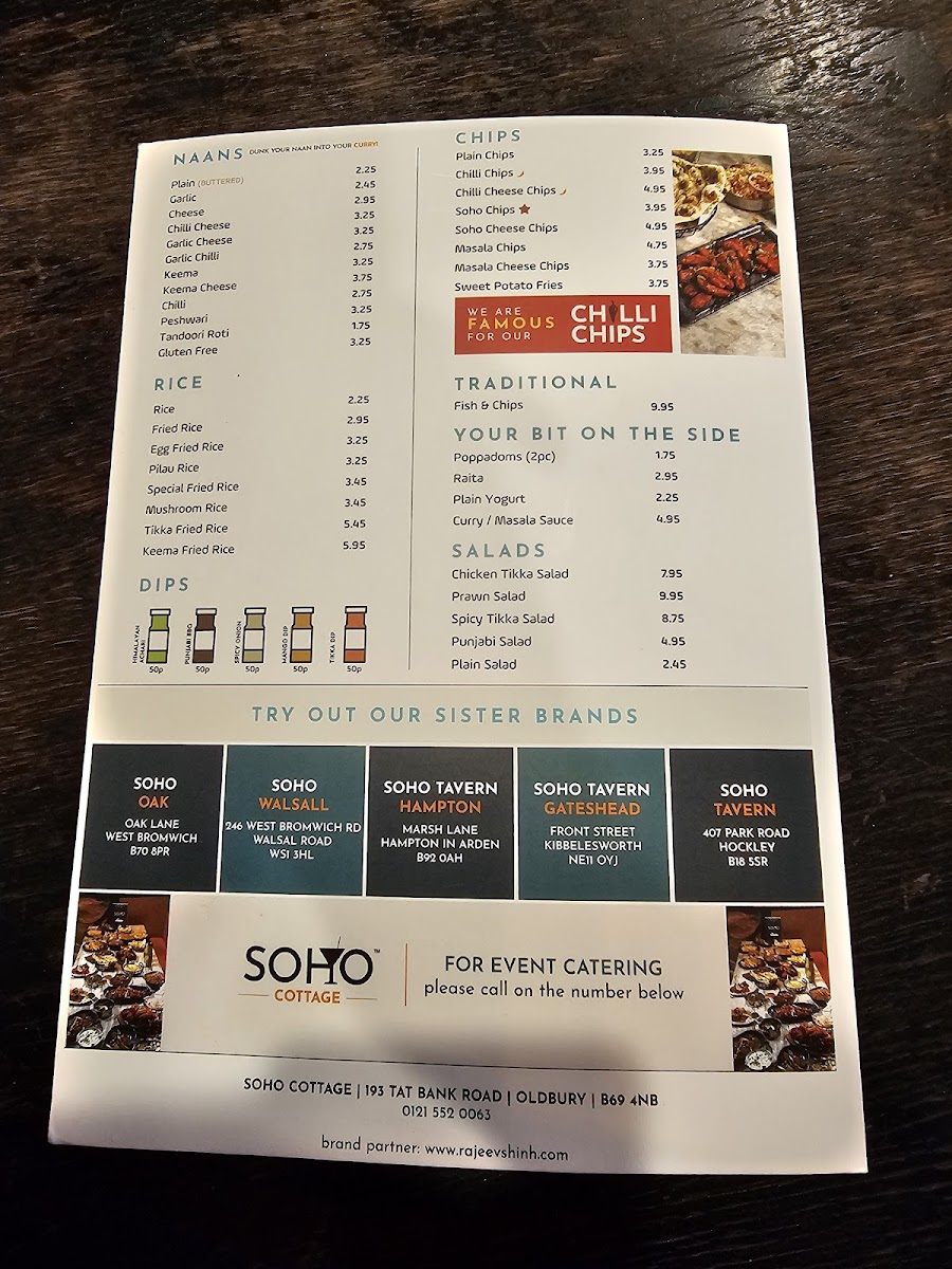 Menu Soho Cottage-3