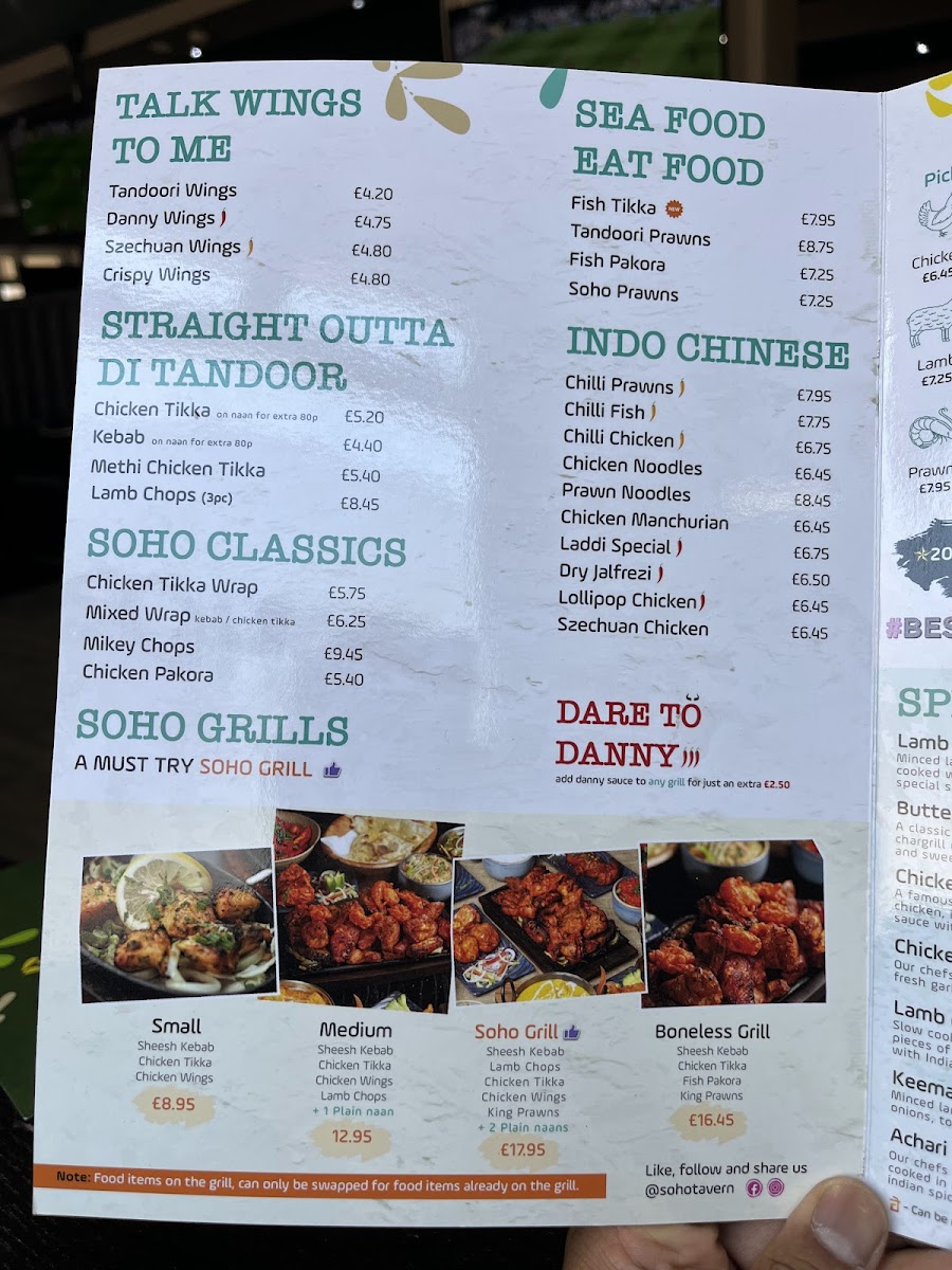 Menu Soho Cottage-5