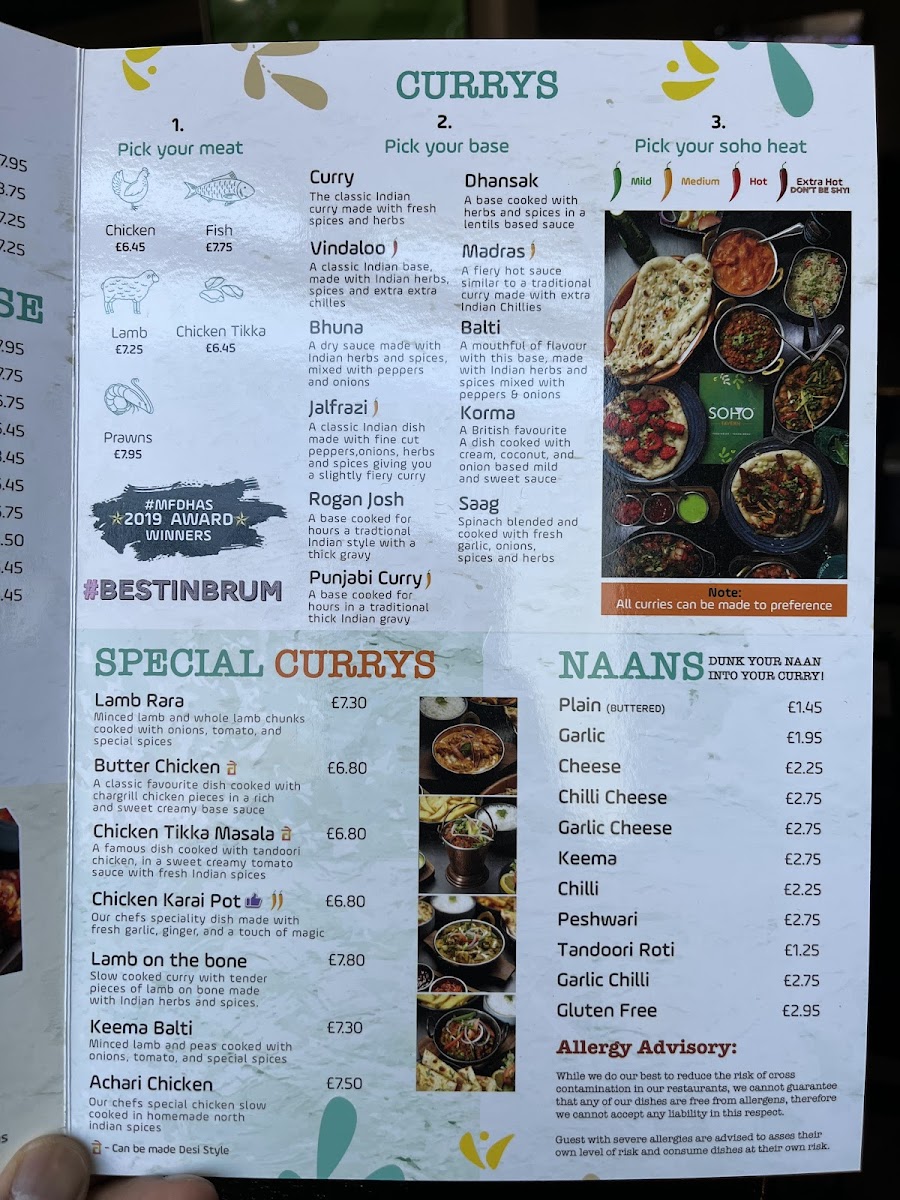 Menu Soho Cottage-7