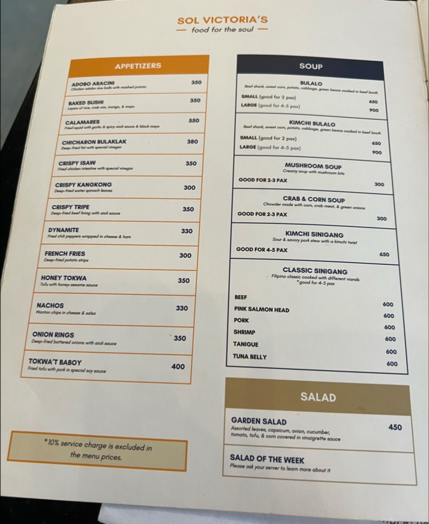 Menu Sol Victoria's-1