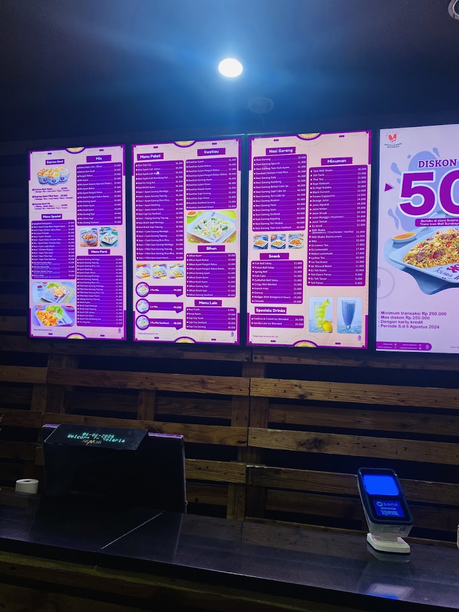 Menu Solaria - Mal Ciputra Semarang-3