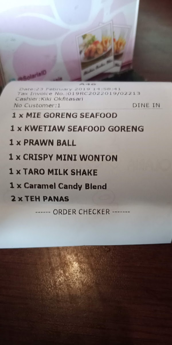 Menu Solaria Mall Of Serang-8