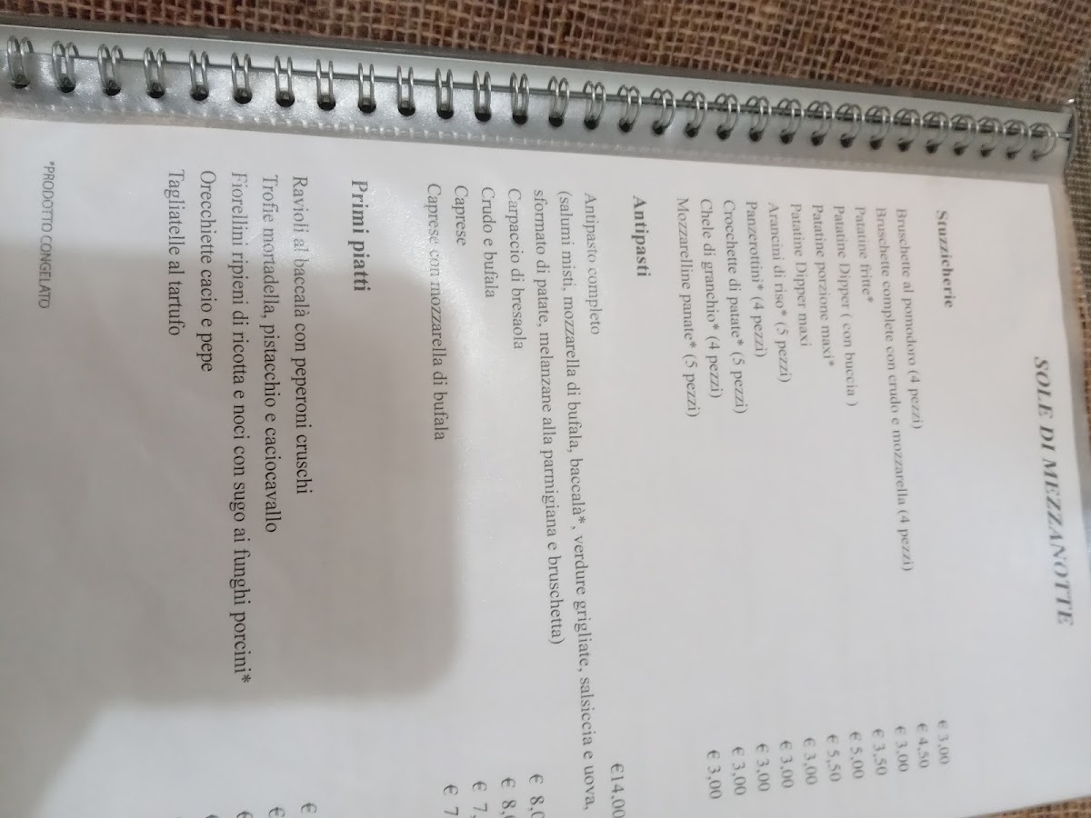 Menu Sole Di Mezzanotte-7