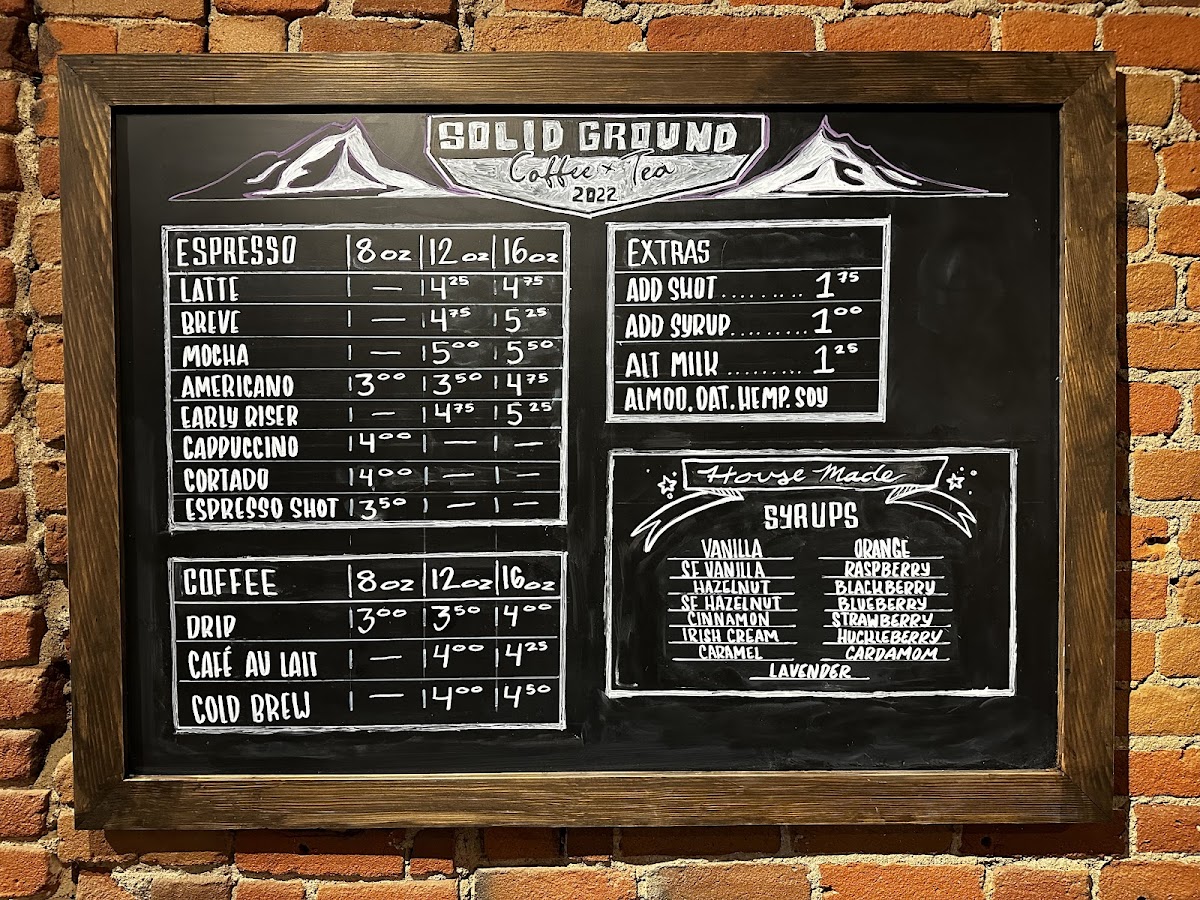 Menu Solid Ground Coffee + Tea-1