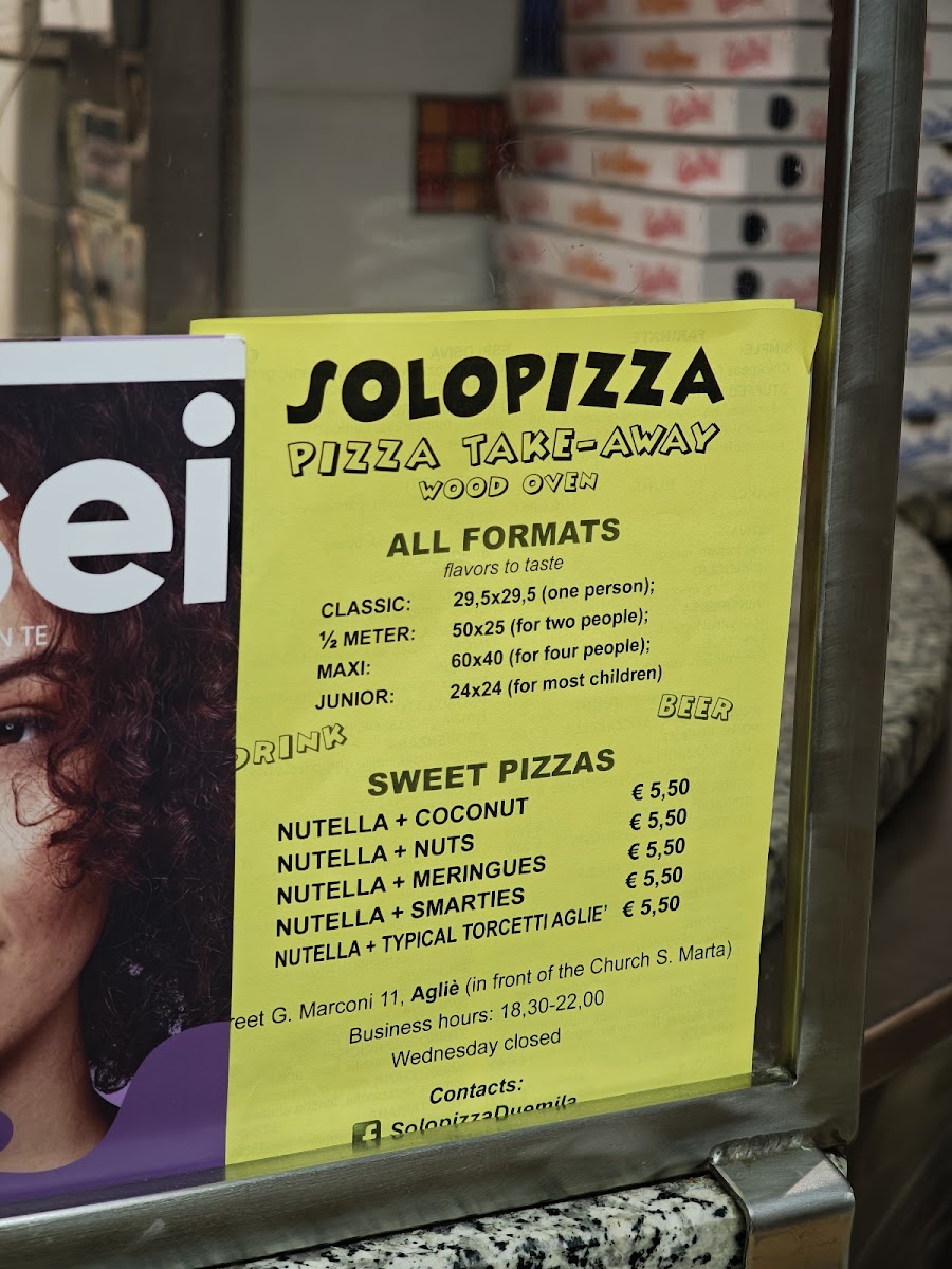 Menu Solopizza Di Servidio Mirella-1