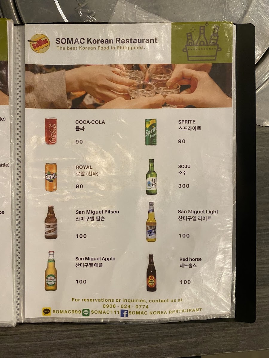 Menu Somac Korean Restaurant-7