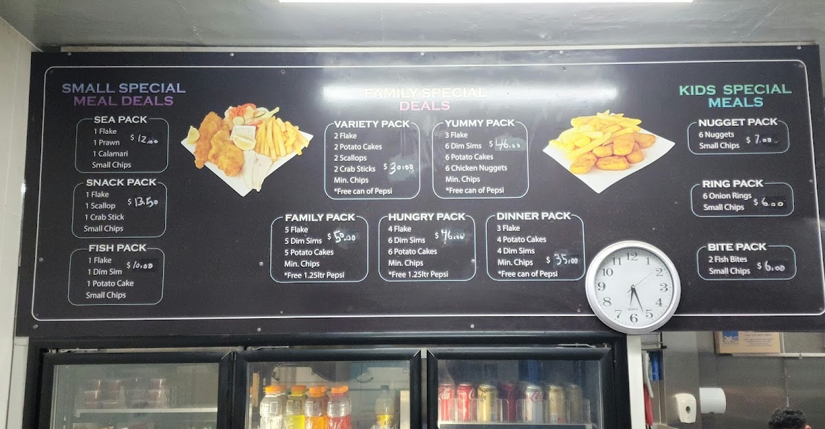 Menu Somerville Fish And Chip Shop-7