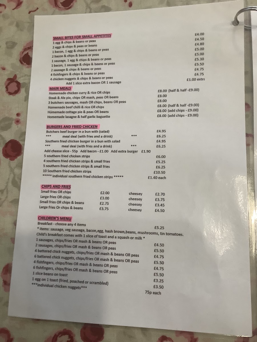 Menu Something Tasty Cafe In Llanfyllin-1