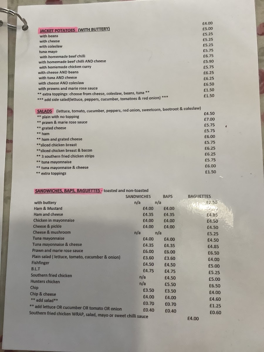 Menu Something Tasty Cafe In Llanfyllin-2