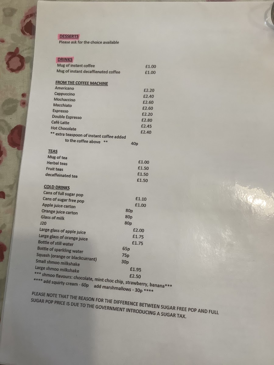 Menu Something Tasty Cafe In Llanfyllin-3
