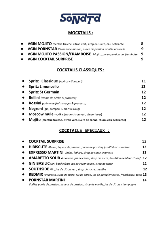 Menu Sonata Pizzeria-1