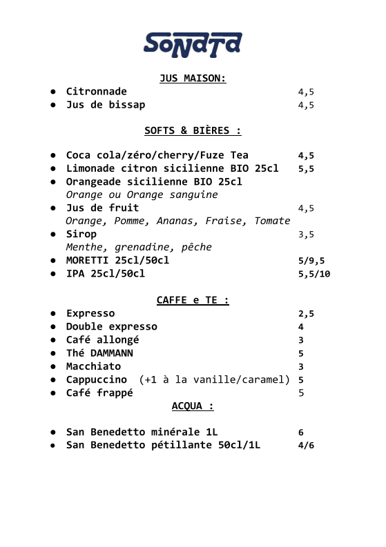 Menu Sonata Pizzeria-6