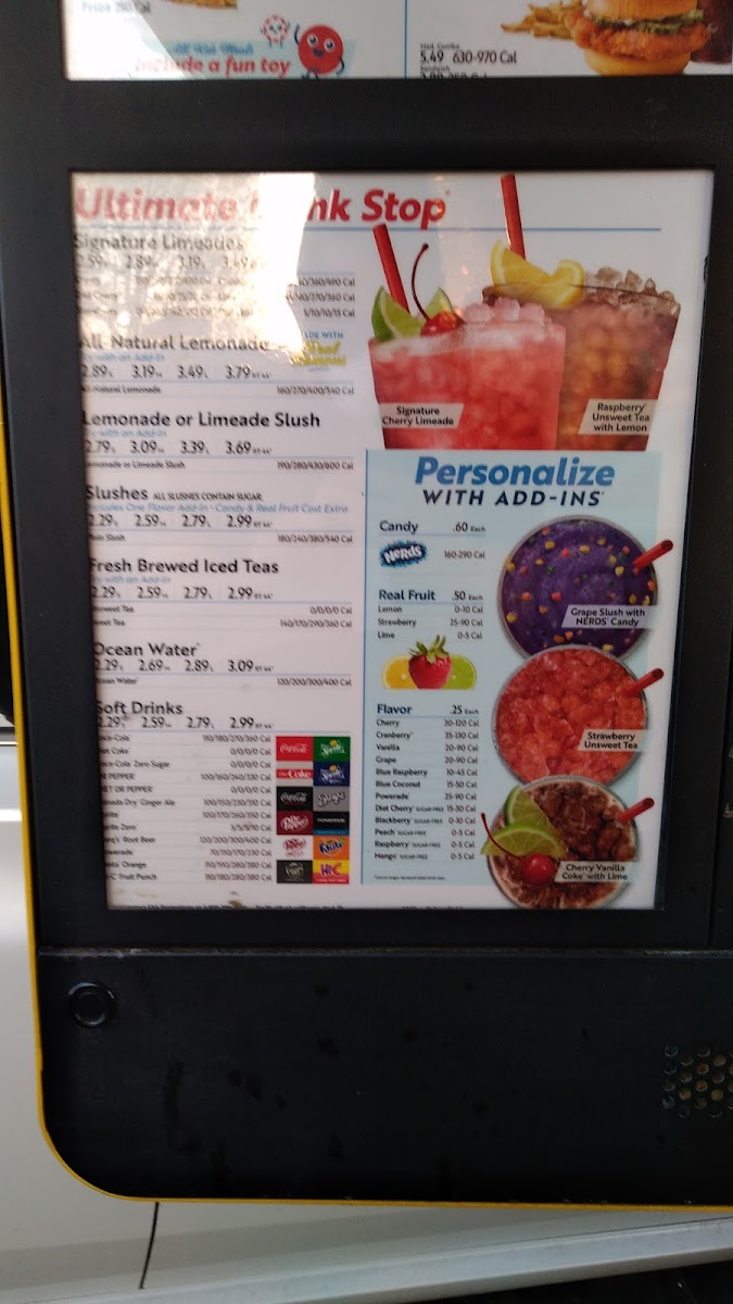 Menu Sonic Drive-In-5