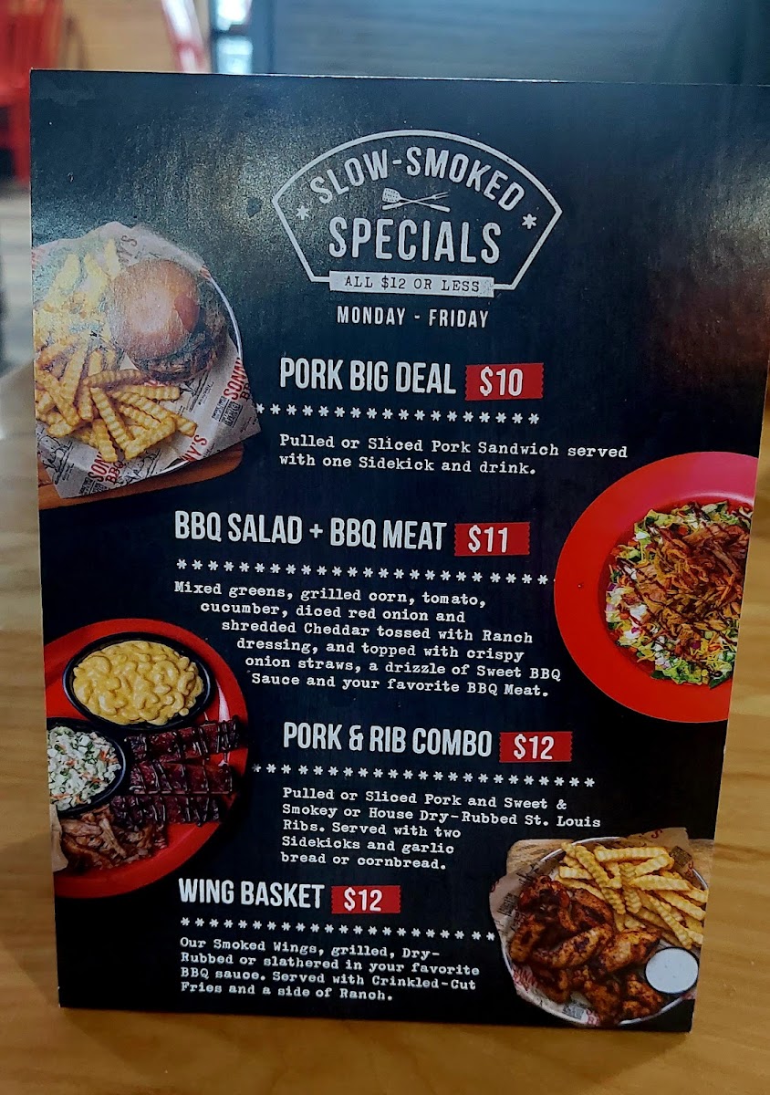 Menu Sonny's Bbq-2