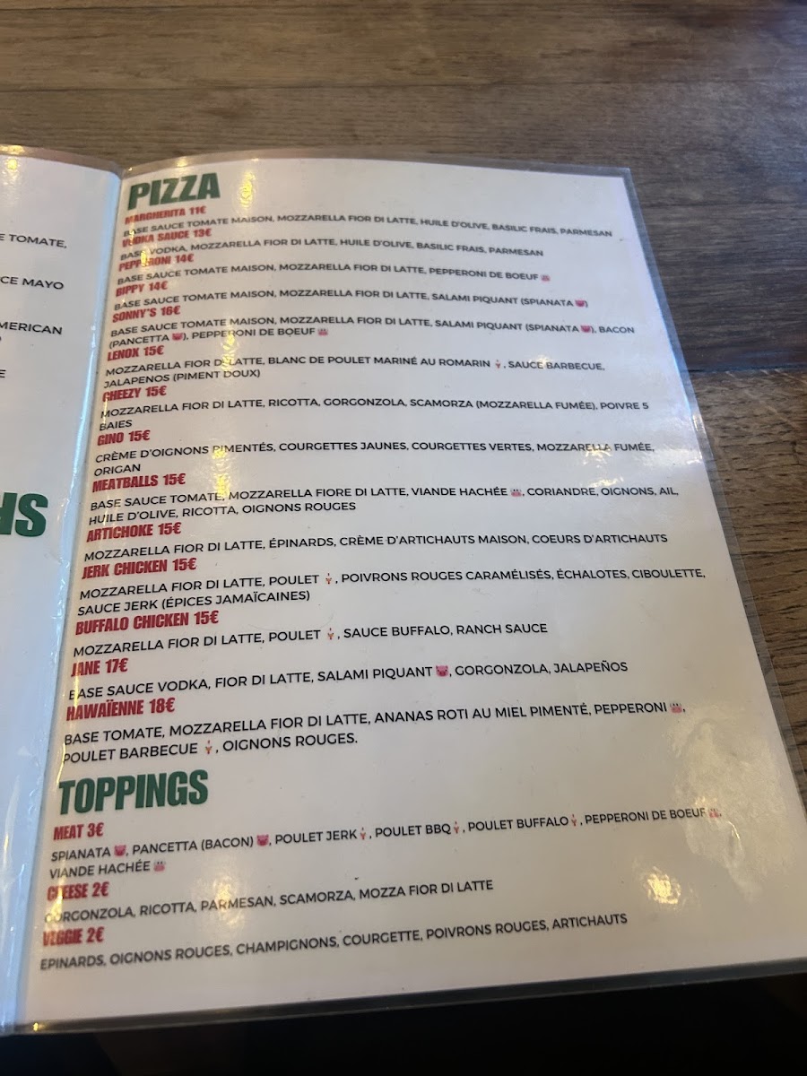 Menu Sonny’S Pizza-2