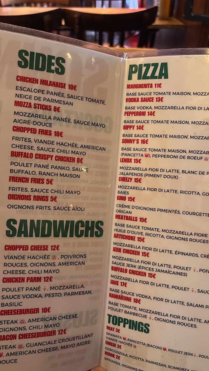 Menu Sonny’S Pizza-8