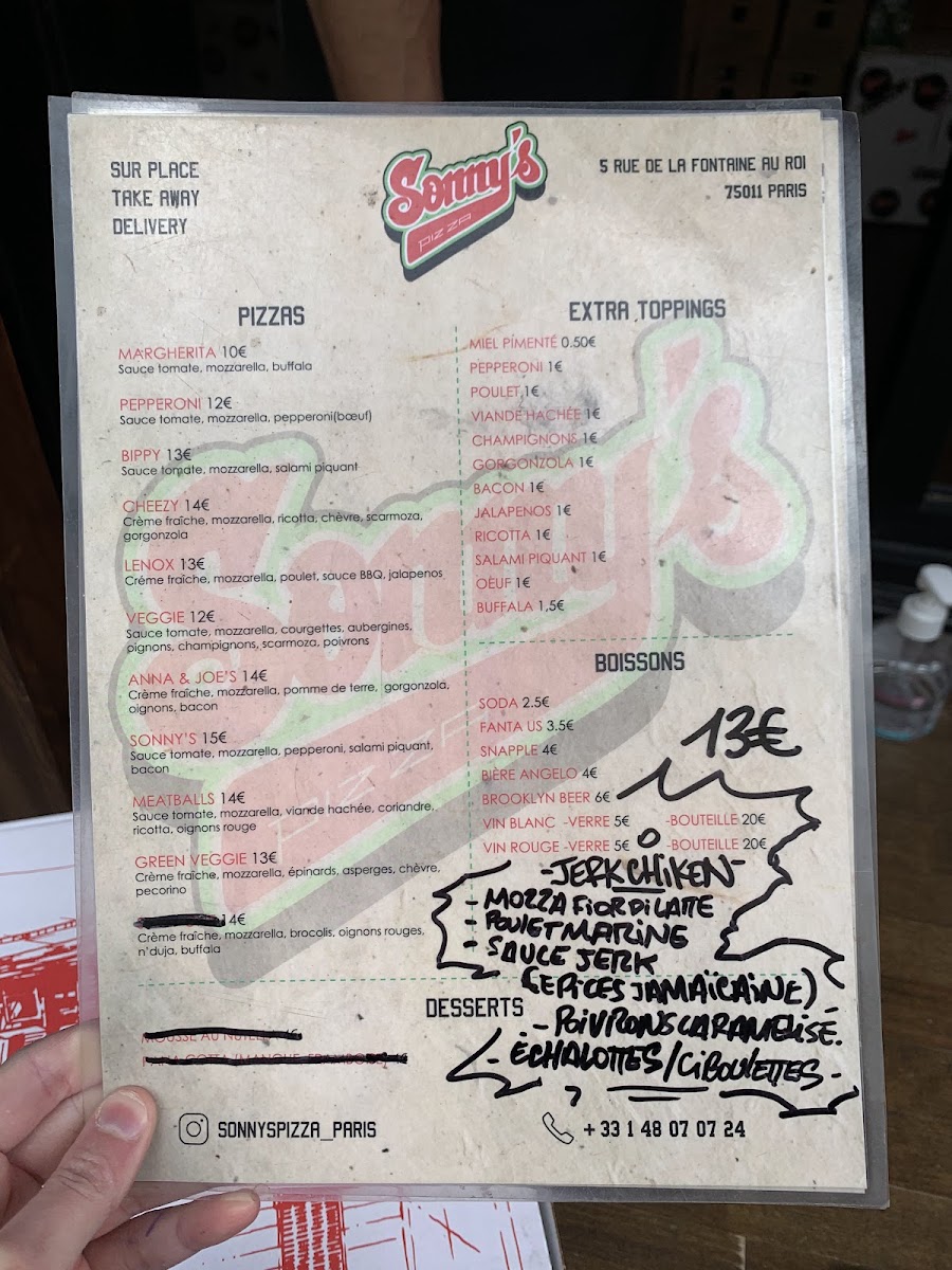 Menu Sonny’S Pizza-9