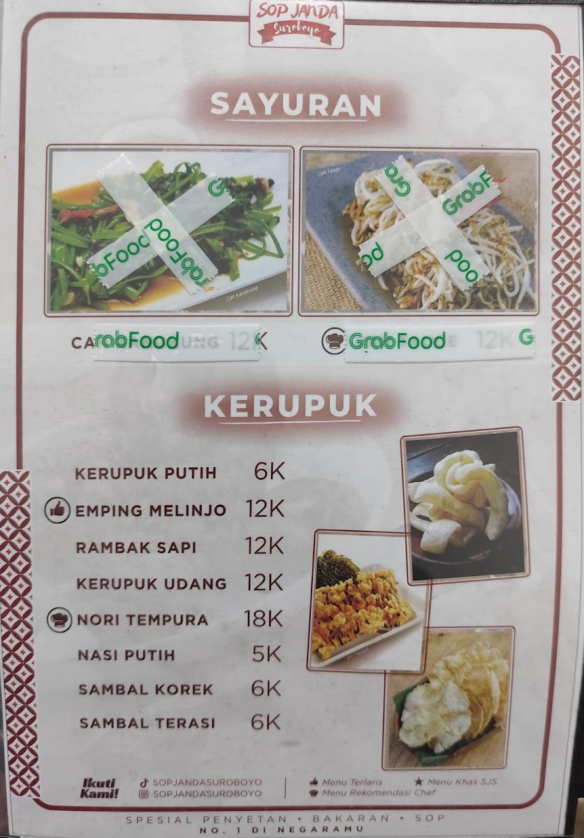 Menu Sop Janda Suroboyo - Merr-4