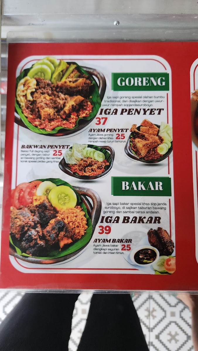 Menu Sop Janda Suroboyo - Merr-7