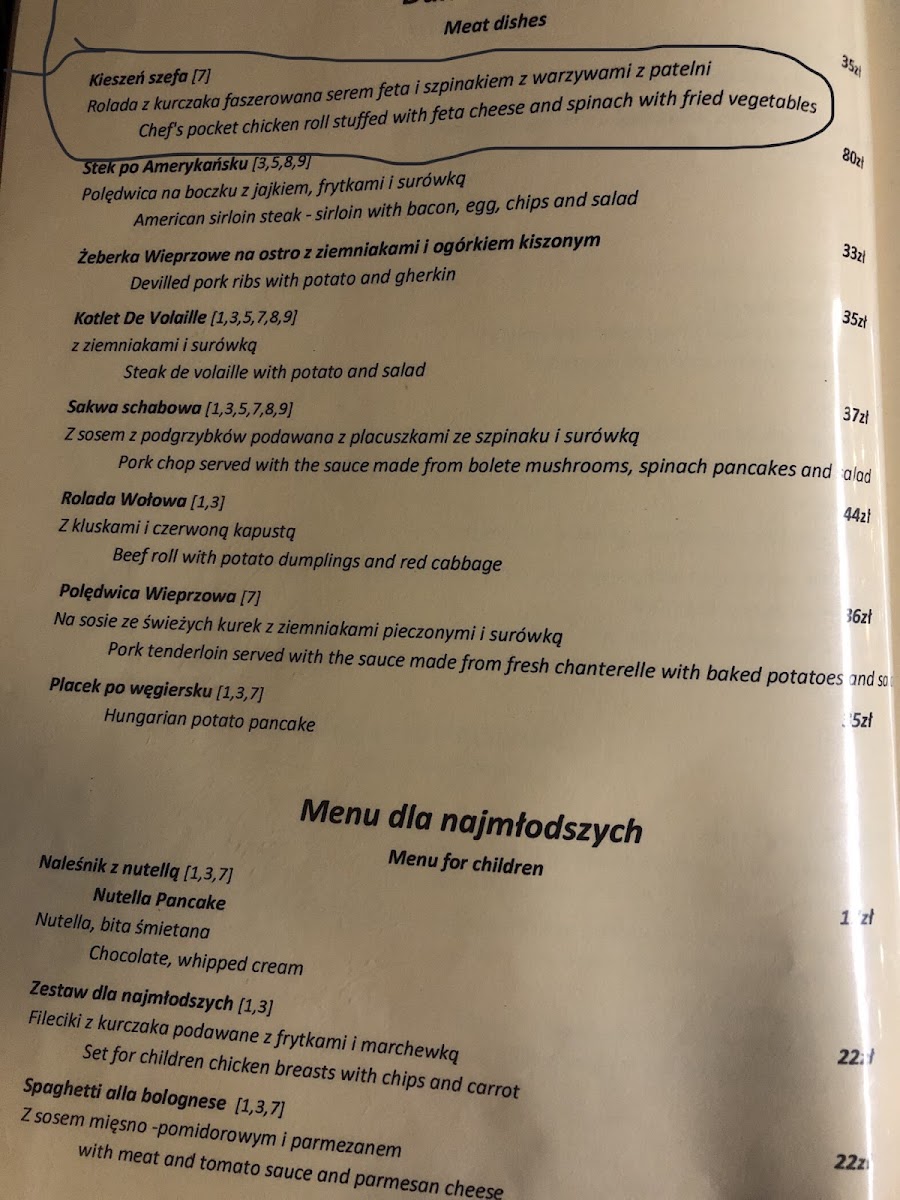 Menu „Sorrento Ristorante”-8