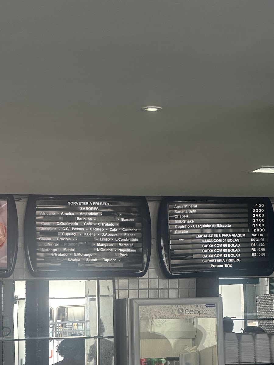 Menu Sorveteria Friberg (Unidade Praia)-2