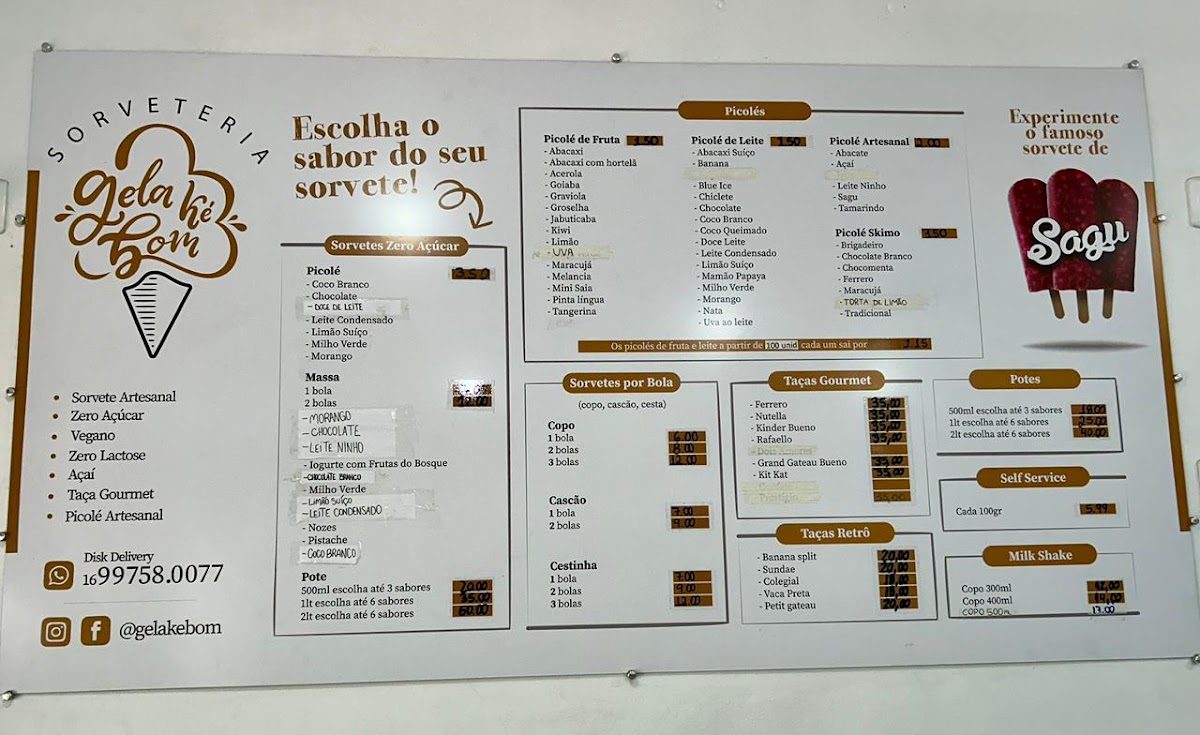 Menu Sorveteria Gelakébom - São Carlos-1
