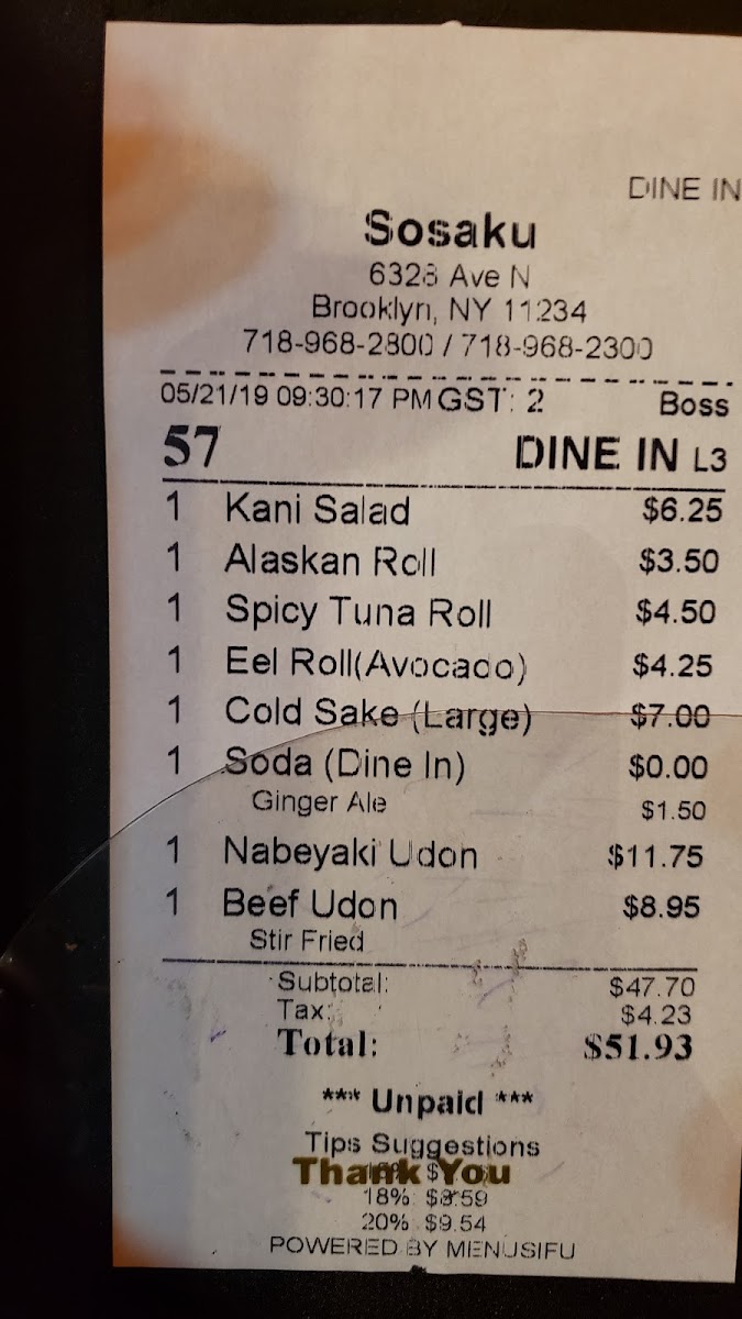 Menu Sosaku-8