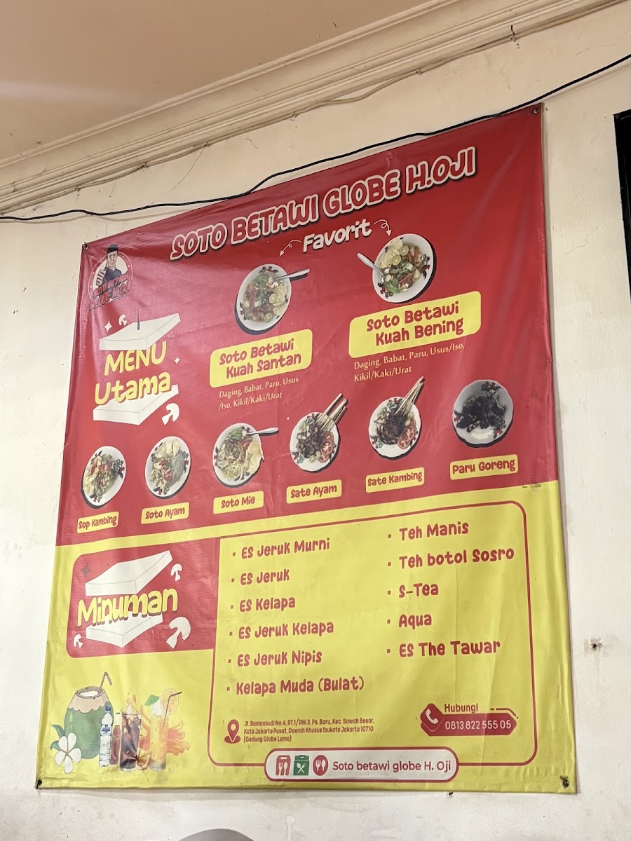 Menu Soto Betawi Globe H. Oji-1