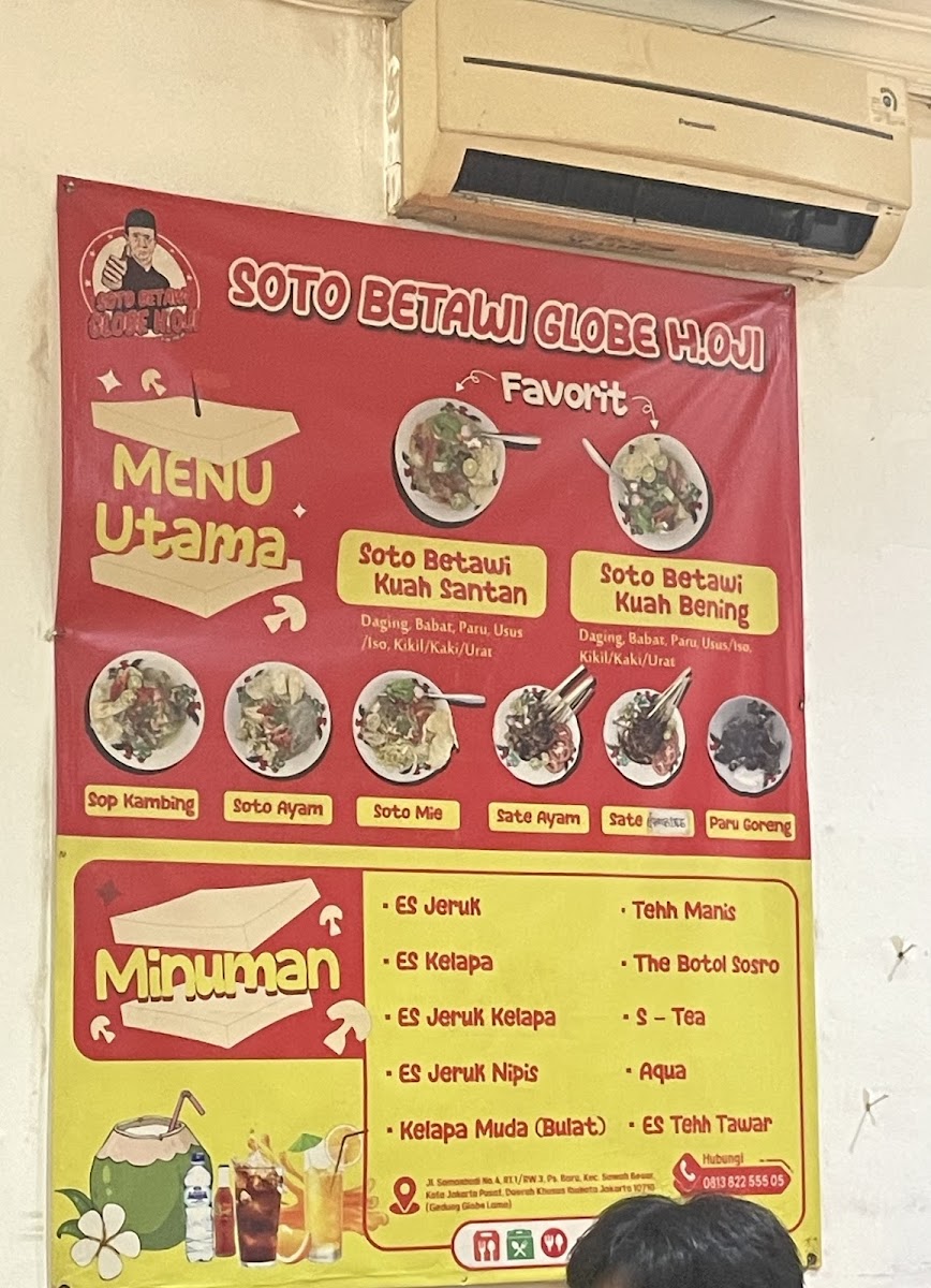 Menu Soto Betawi Globe H. Oji-2