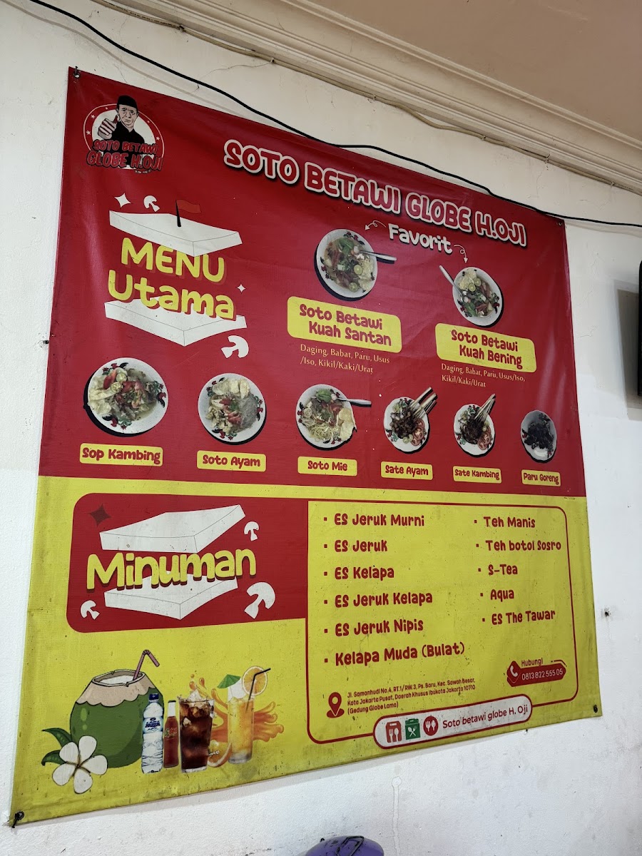 Menu Soto Betawi Globe H. Oji-8