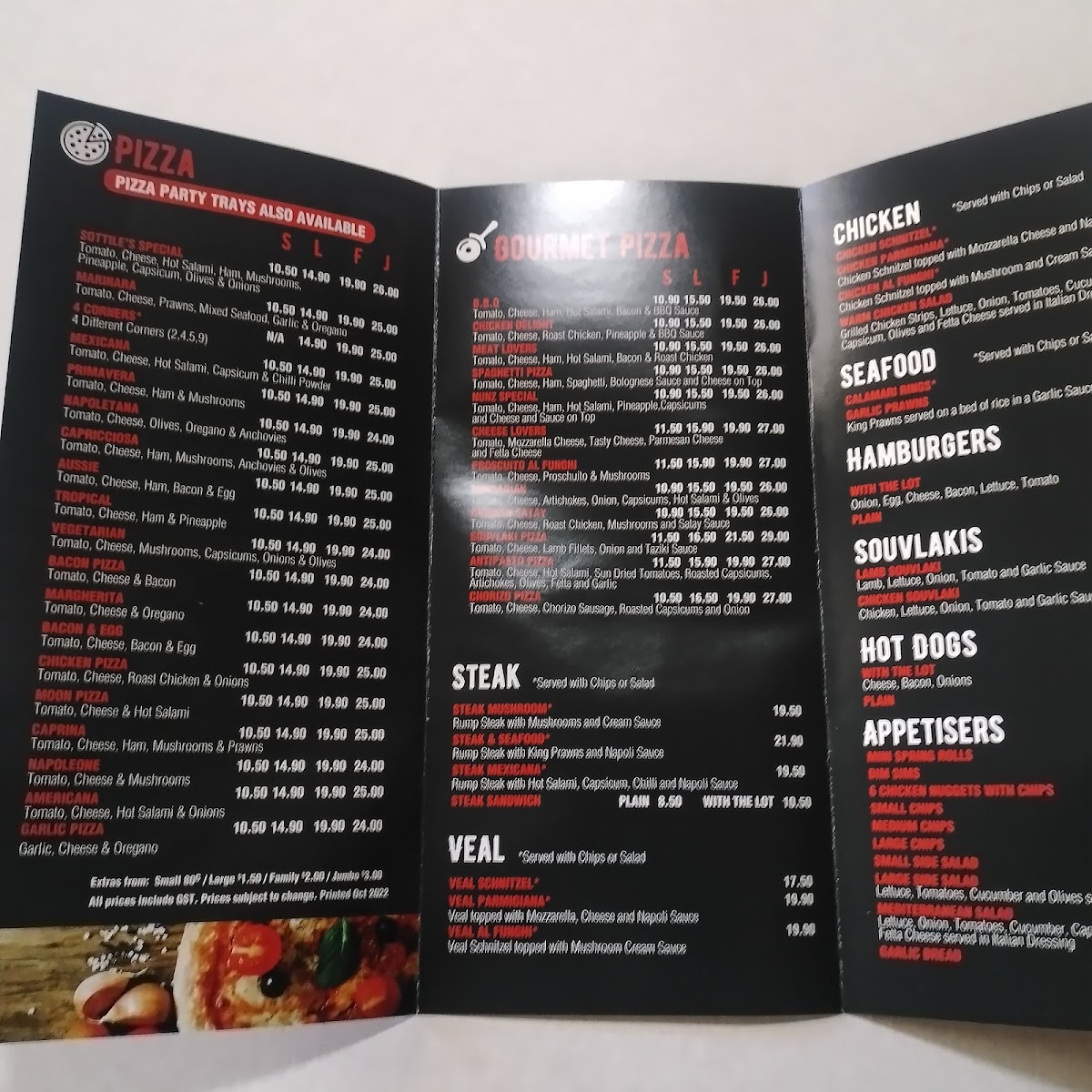 Menu Sottile's Pizza Werribee-4