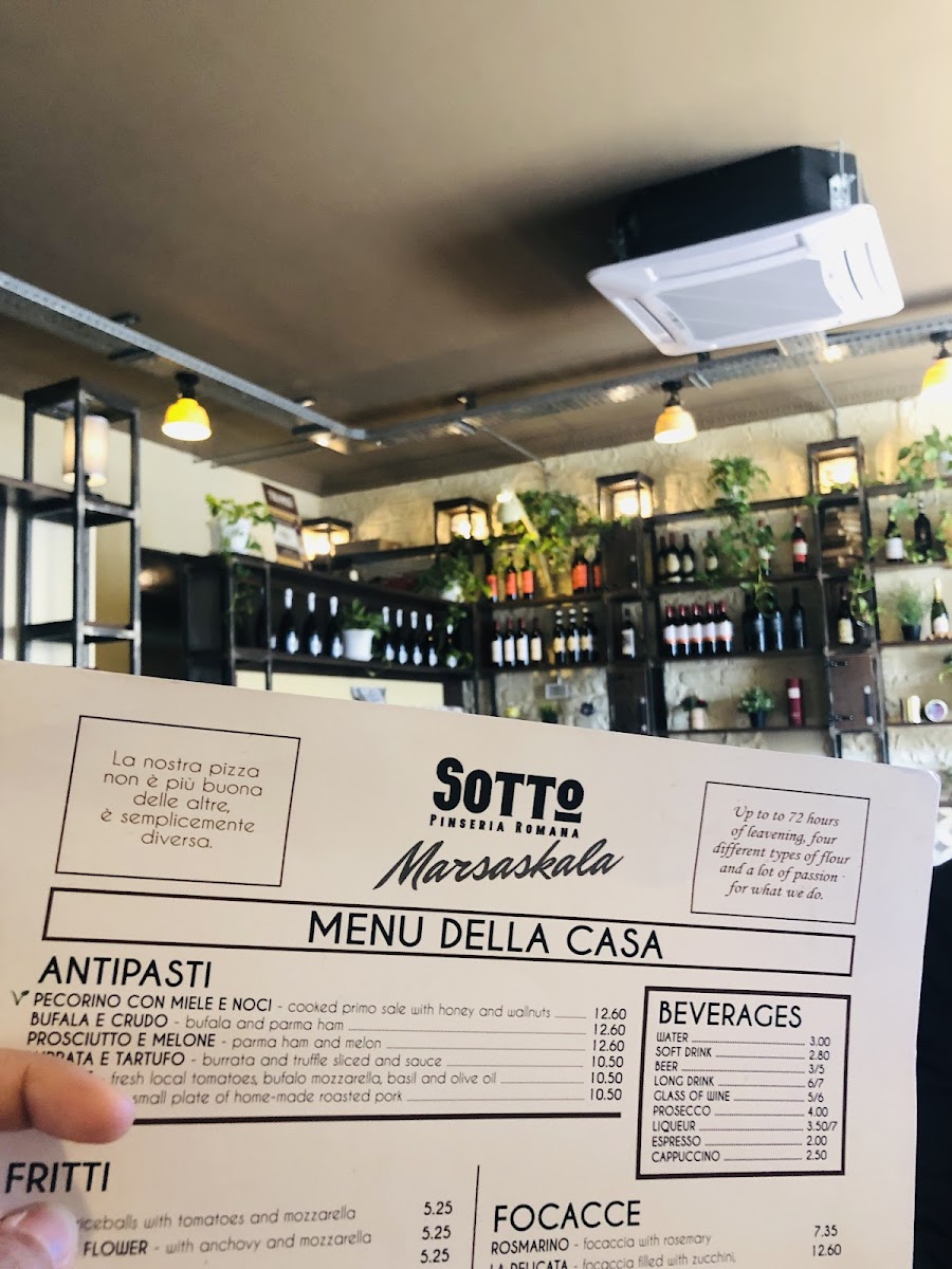 Menu Sotto Pinsa Romana Marsaskala-6