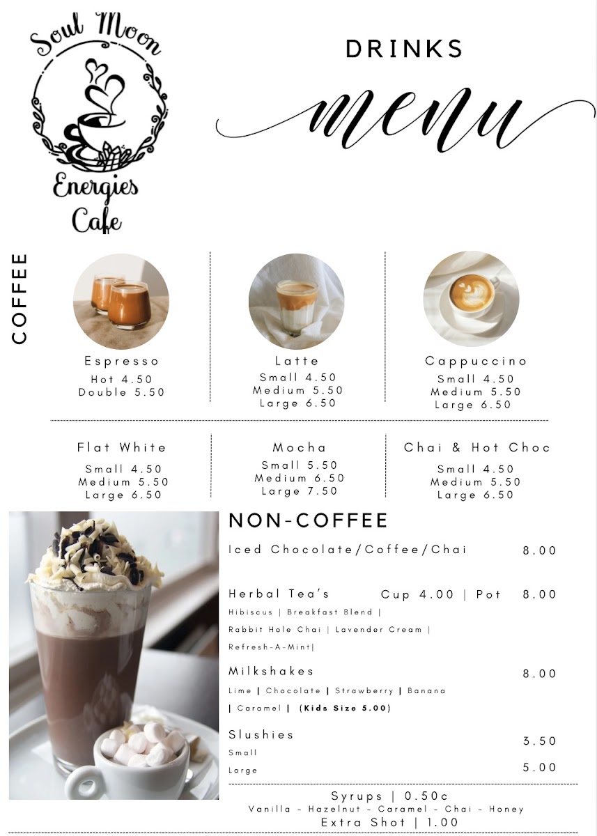 Menu Soul Moon Energies Cafe-3