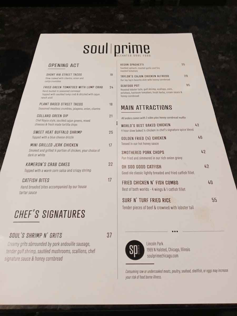 Menu Soul Prime-6