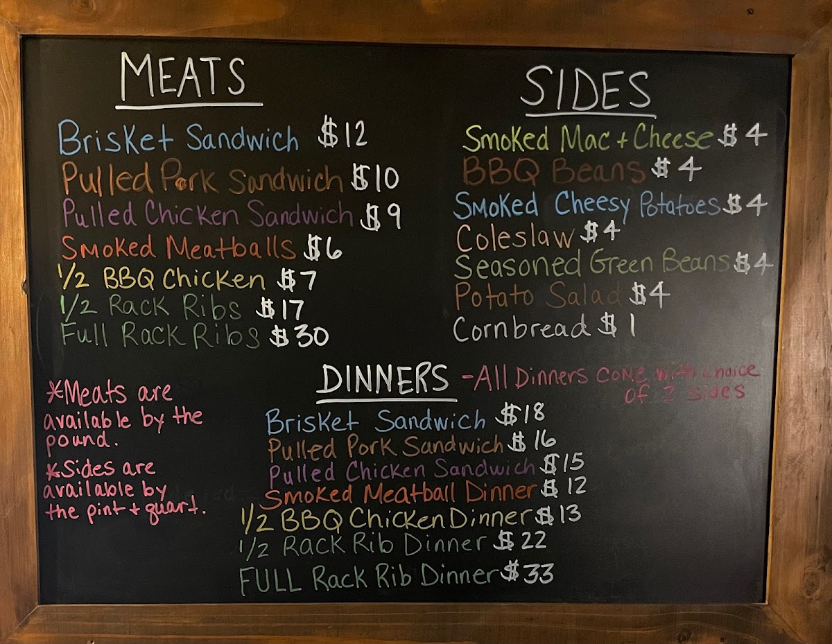 Menu Soul Smoked Bbq Llc-1